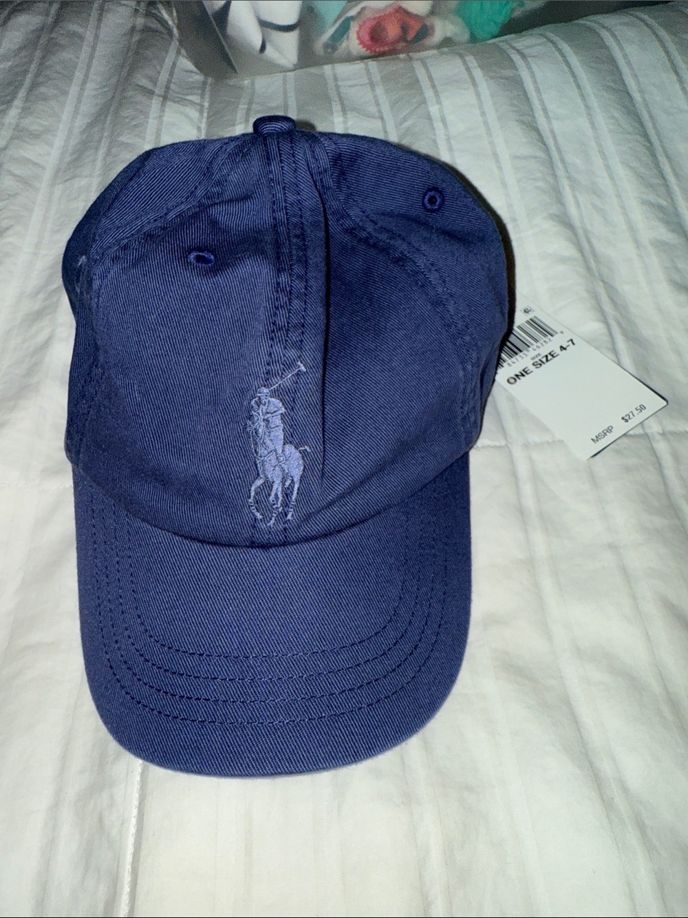 Ralph Lauren Navy Polo Pony Embroidered Baseball Hat